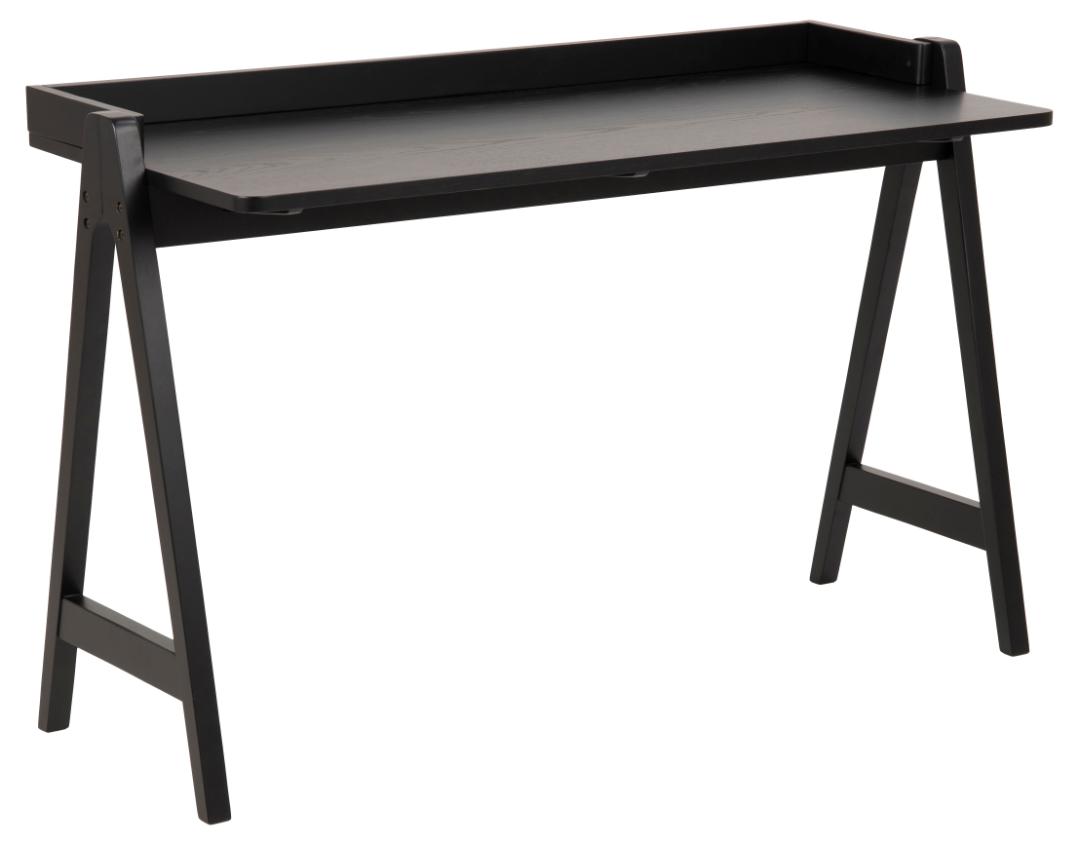 Schreibtisch, Eiche Furnier matt schwarz SH Lack