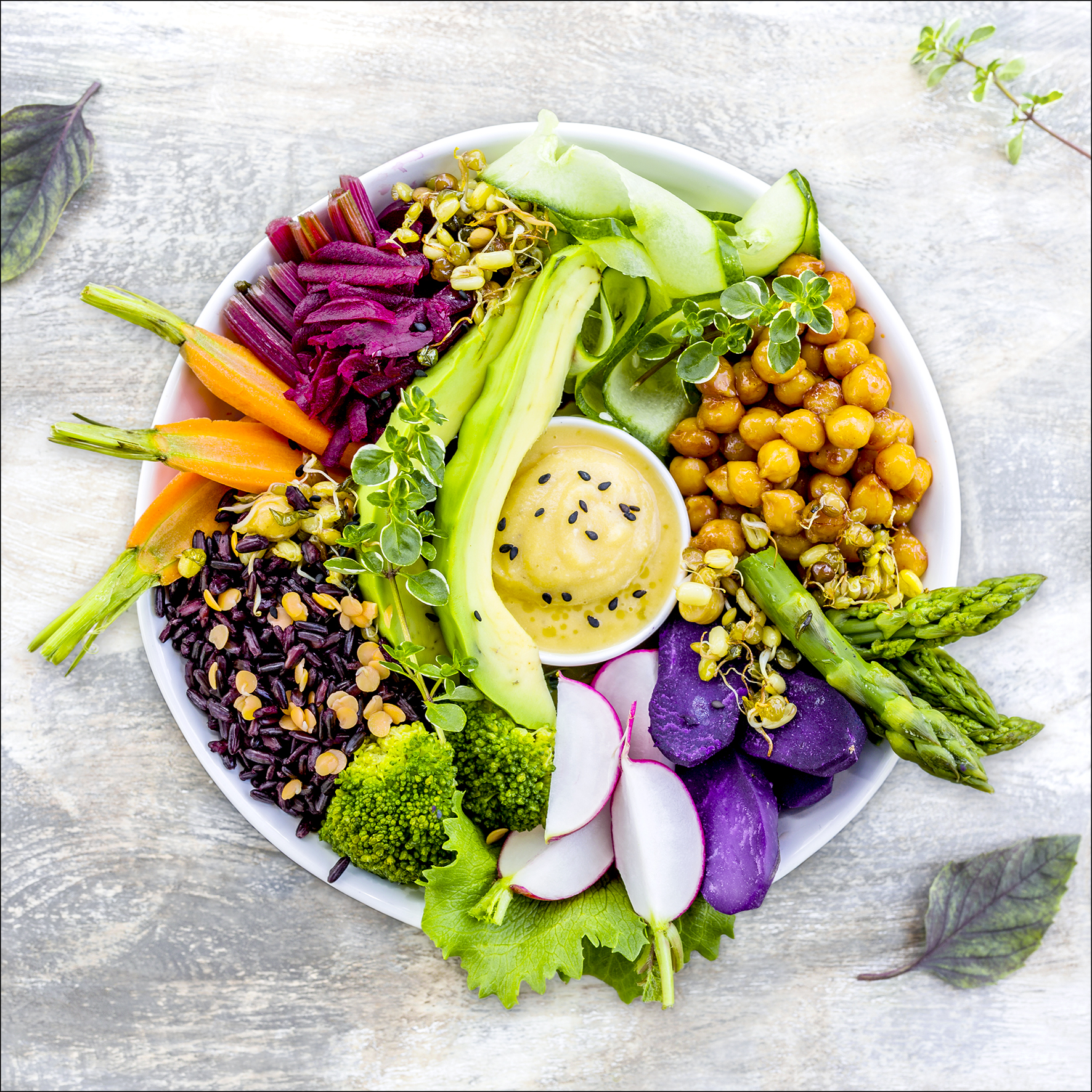 Canvas-Art, Vegetable Bowl II