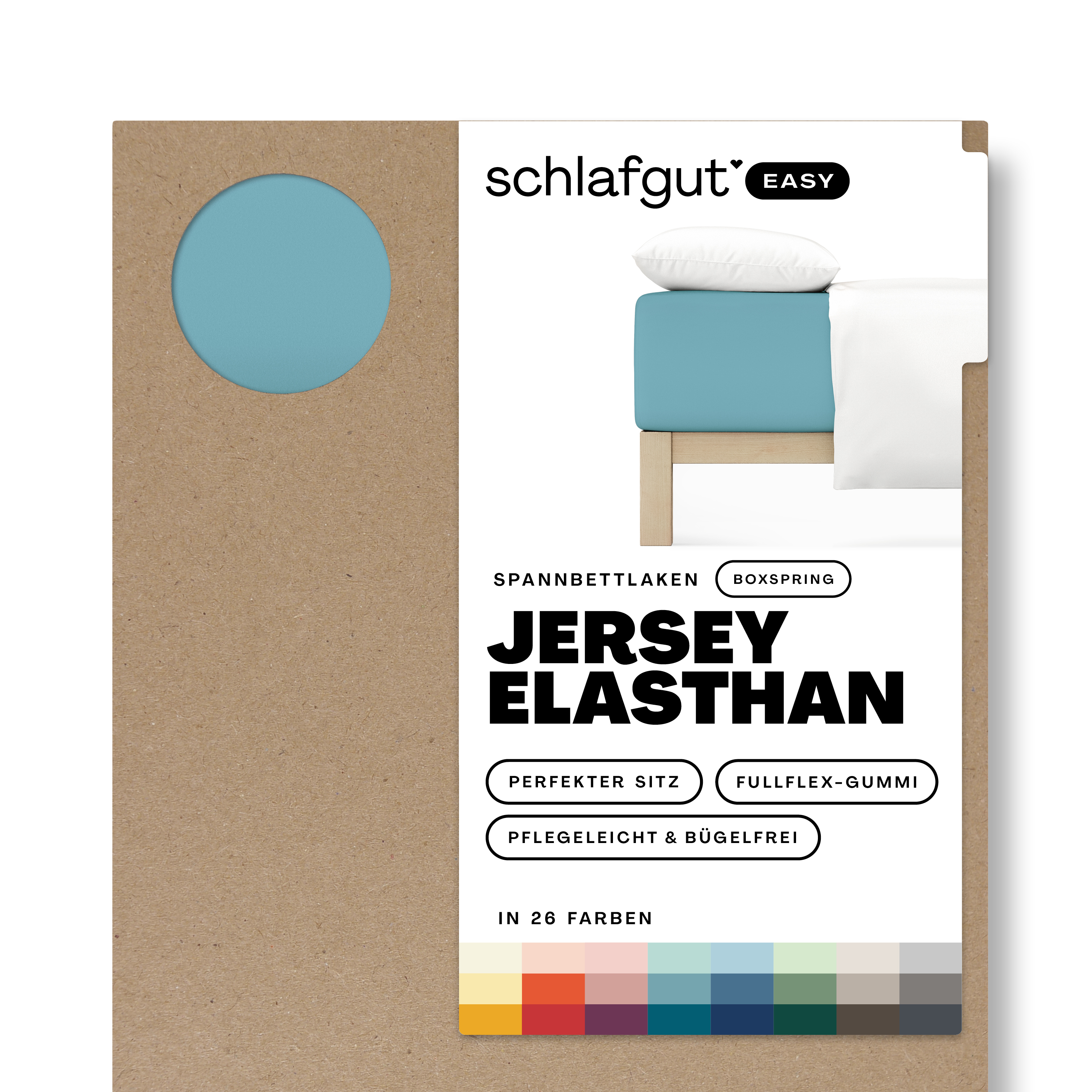 EASY Jersey Elasthan Boxspring Spannbettlaken