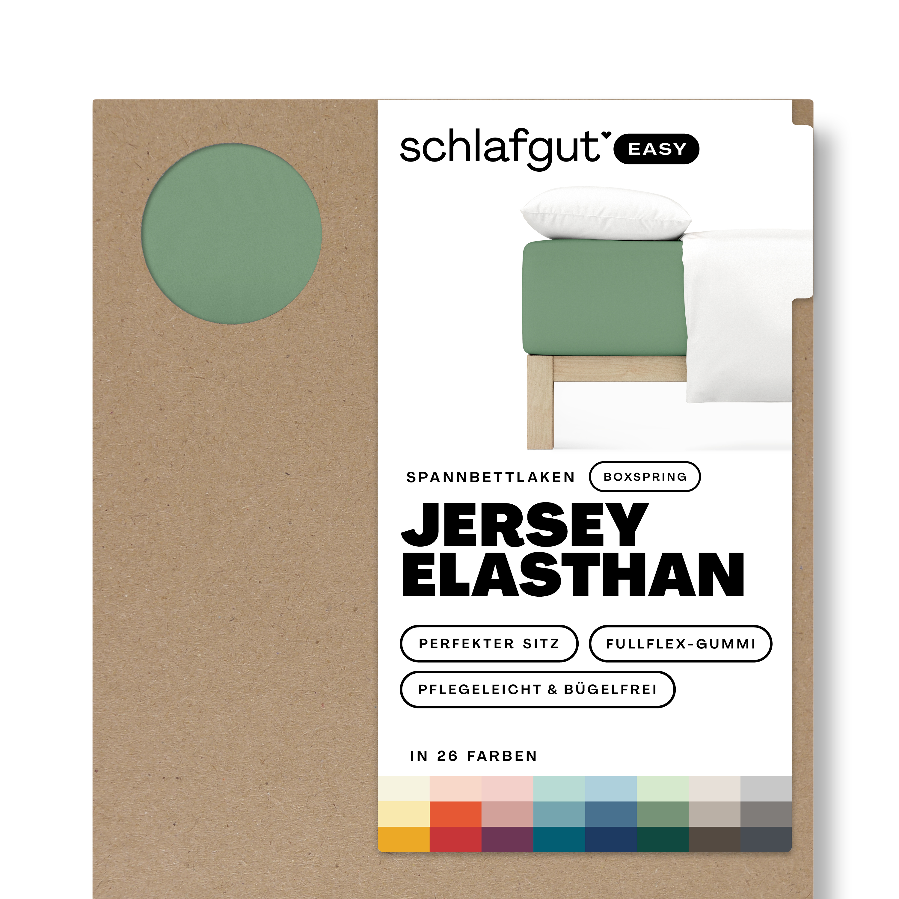 EASY Jersey Elasthan Boxspring Spannbettlaken