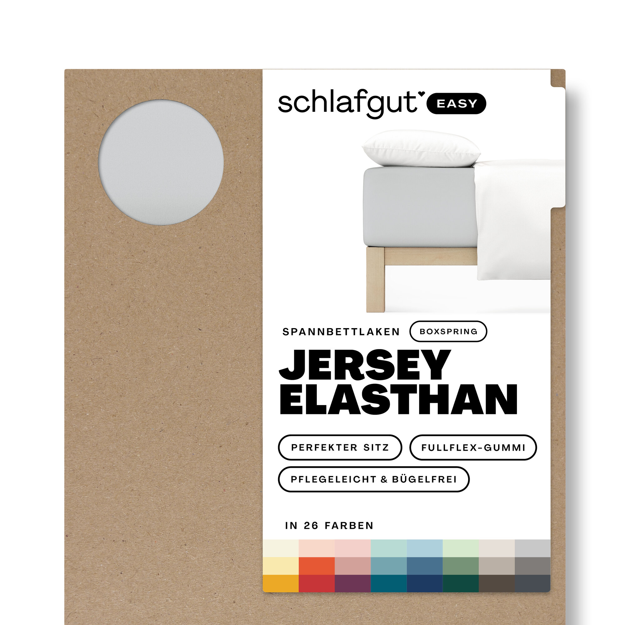 EASY Jersey Elasthan Boxspring Spannbettlaken