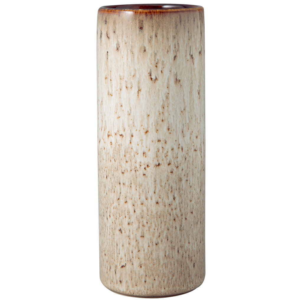 Vase Cylinder beige klein, Lave Home