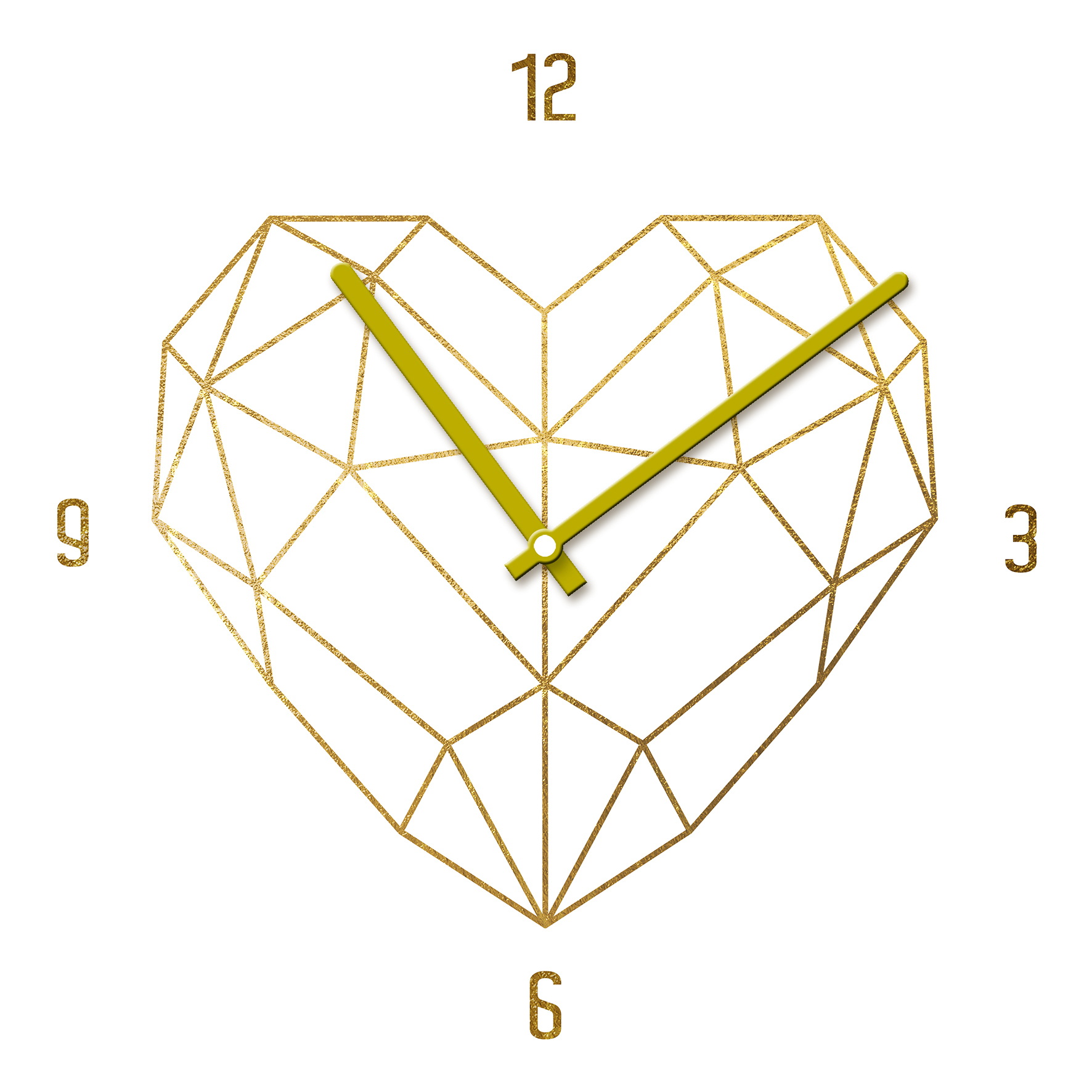 Time-Art, Golden Polygon Heart