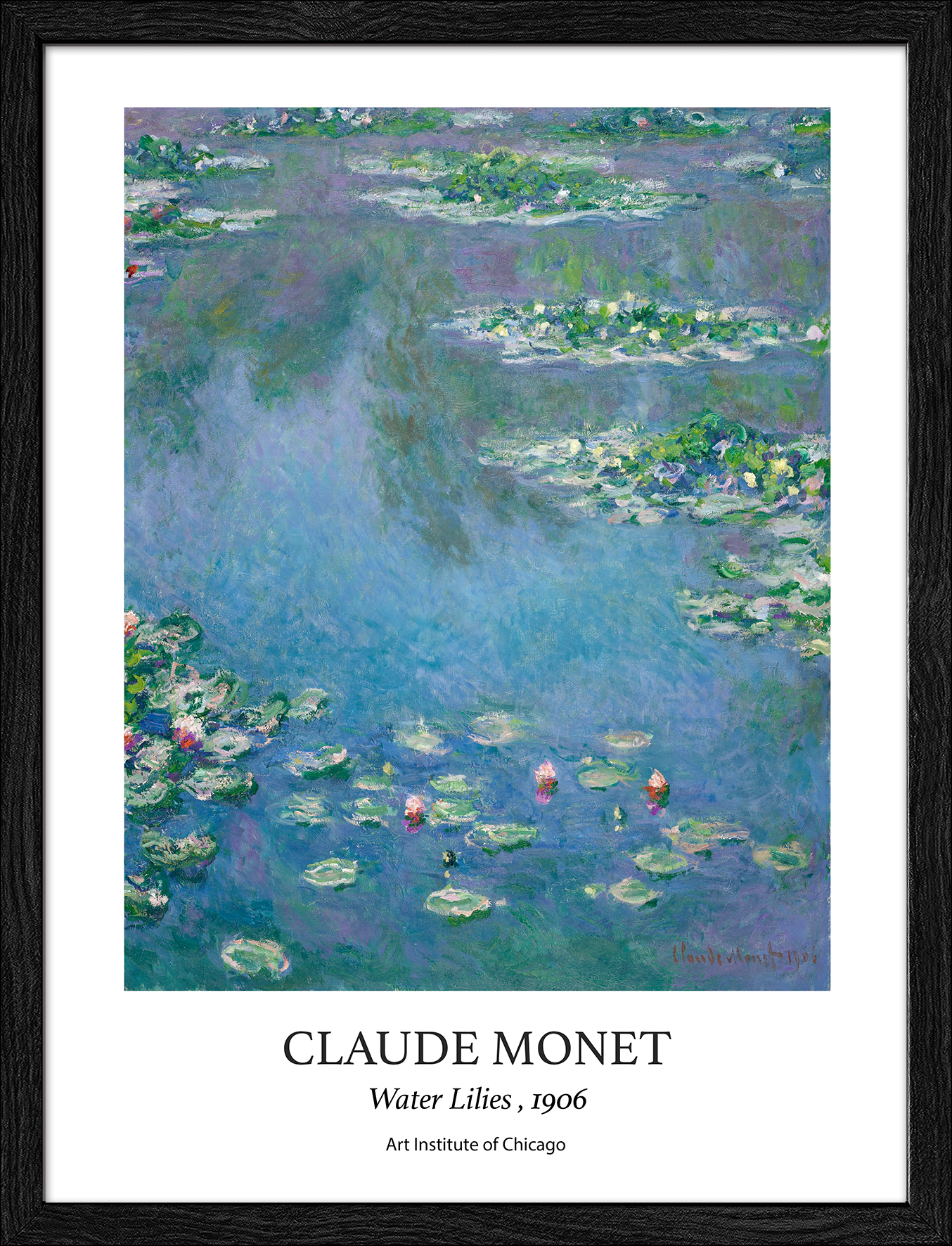 Framed-Art, Monet Waterlilies