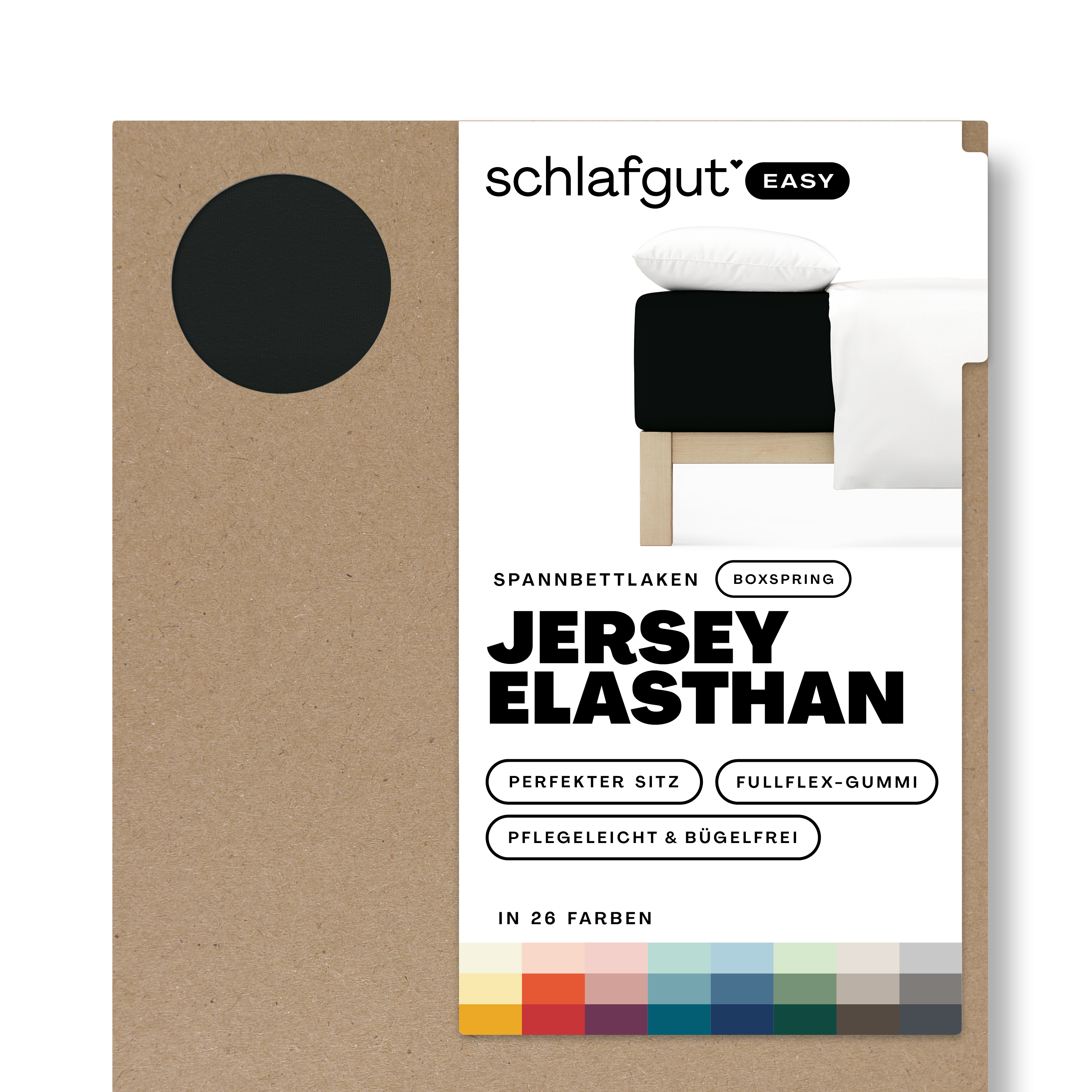 EASY Jersey Elasthan Boxspring Spannbettlaken