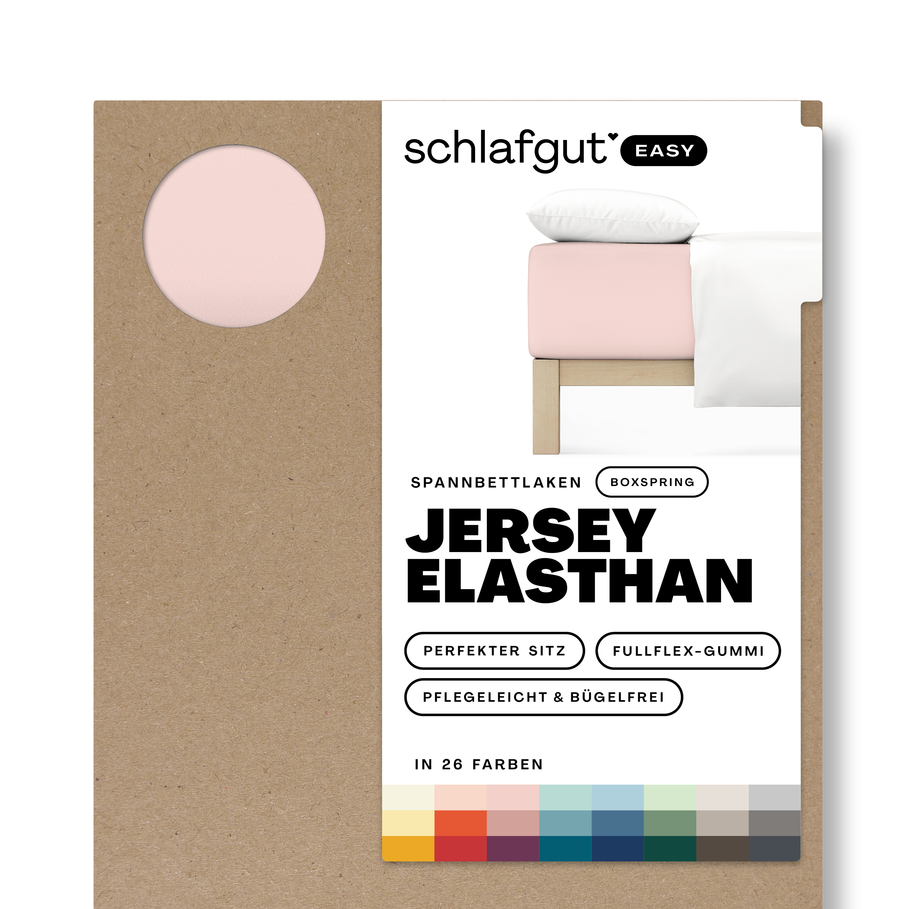 EASY Jersey Elasthan Boxspring Spannbettlaken