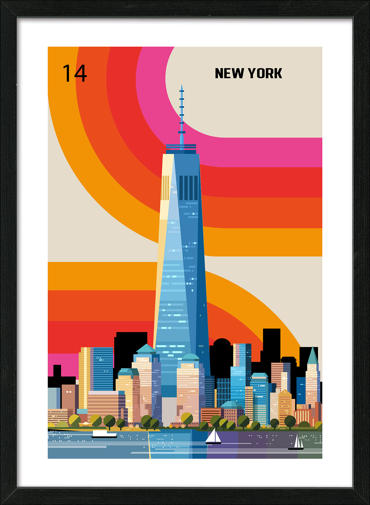 Framed-Art, New York Retro