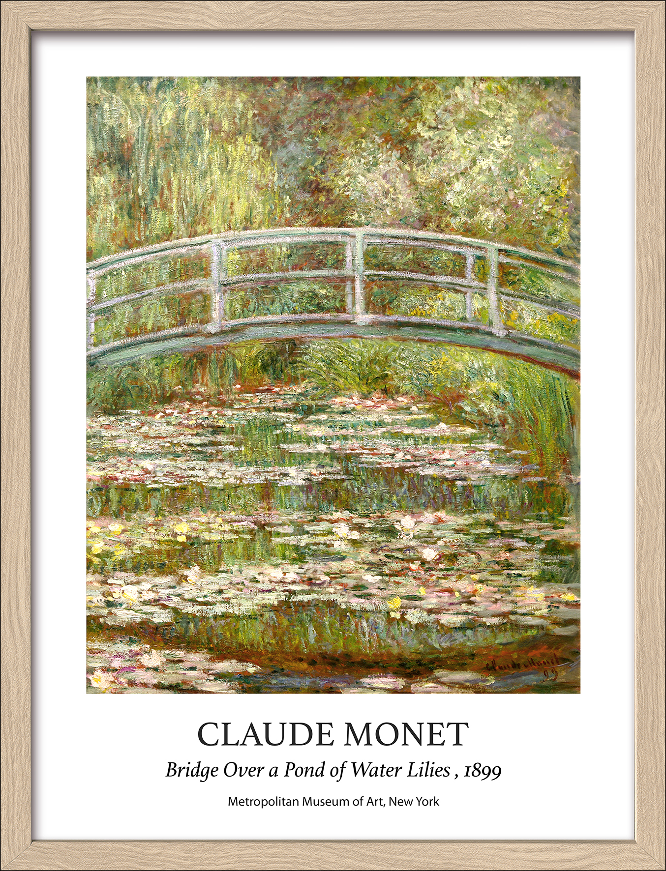 Framed-Art, Monet Bridge