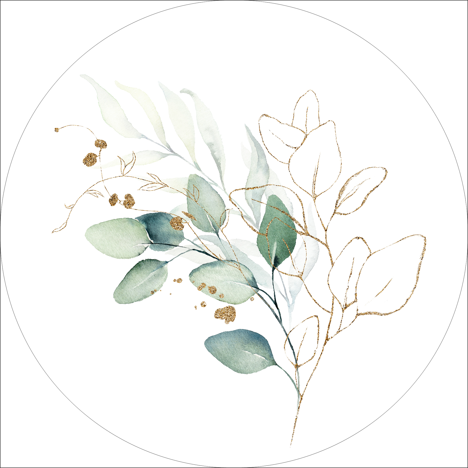 Glas-Art, Watercoloured Leaves II