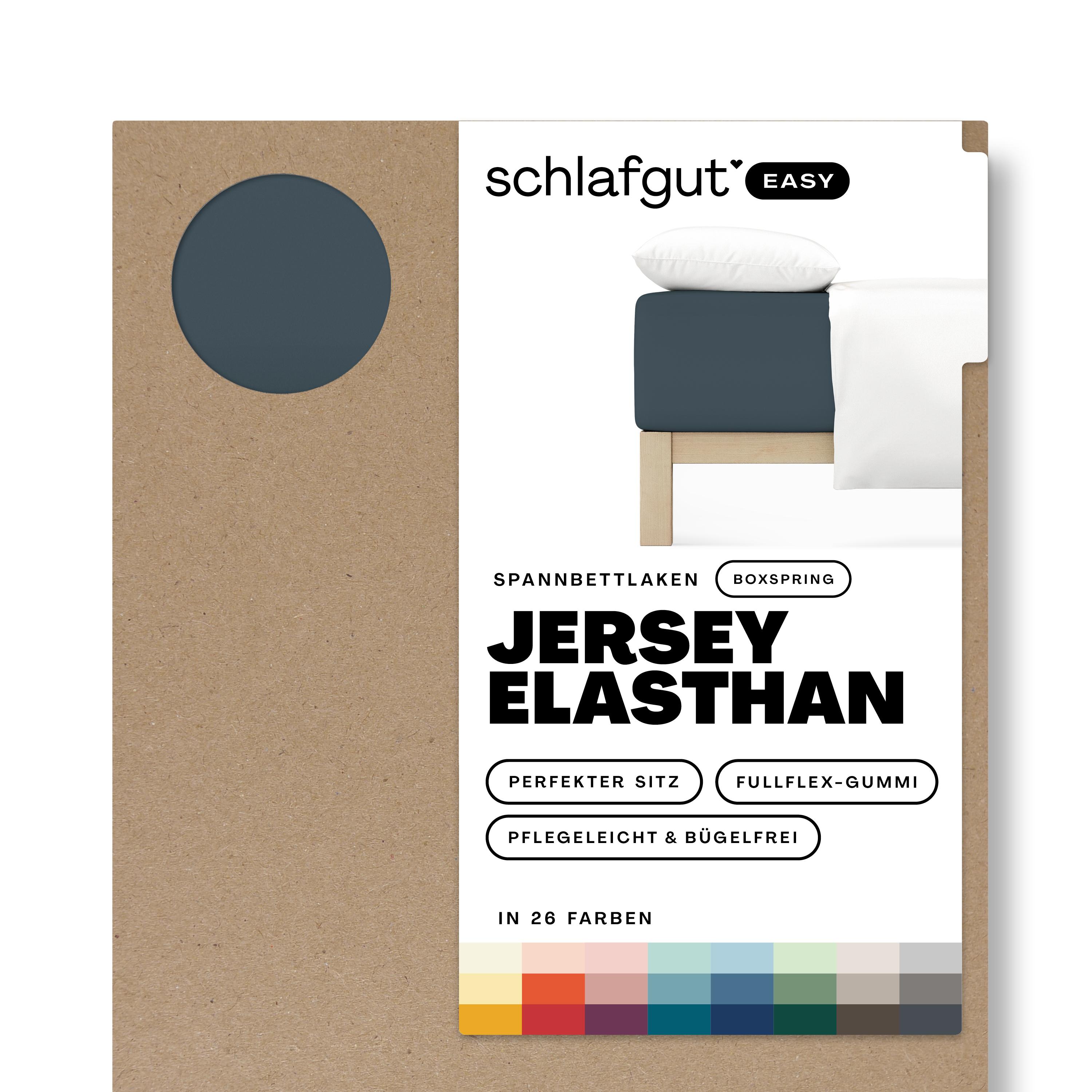 EASY Jersey Elasthan Boxspring Spannbettlaken