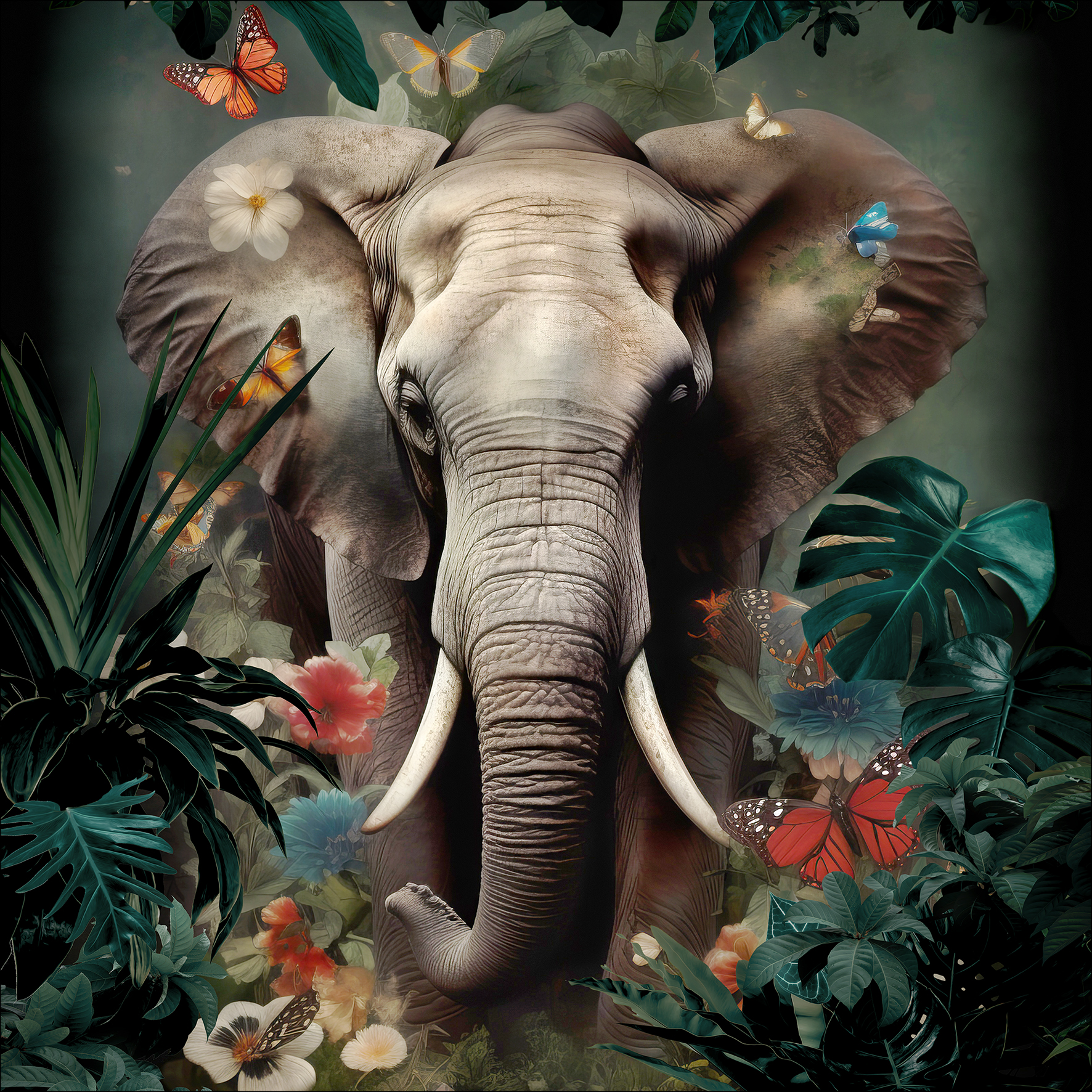 Glas-Art, Elephant In The Jungle