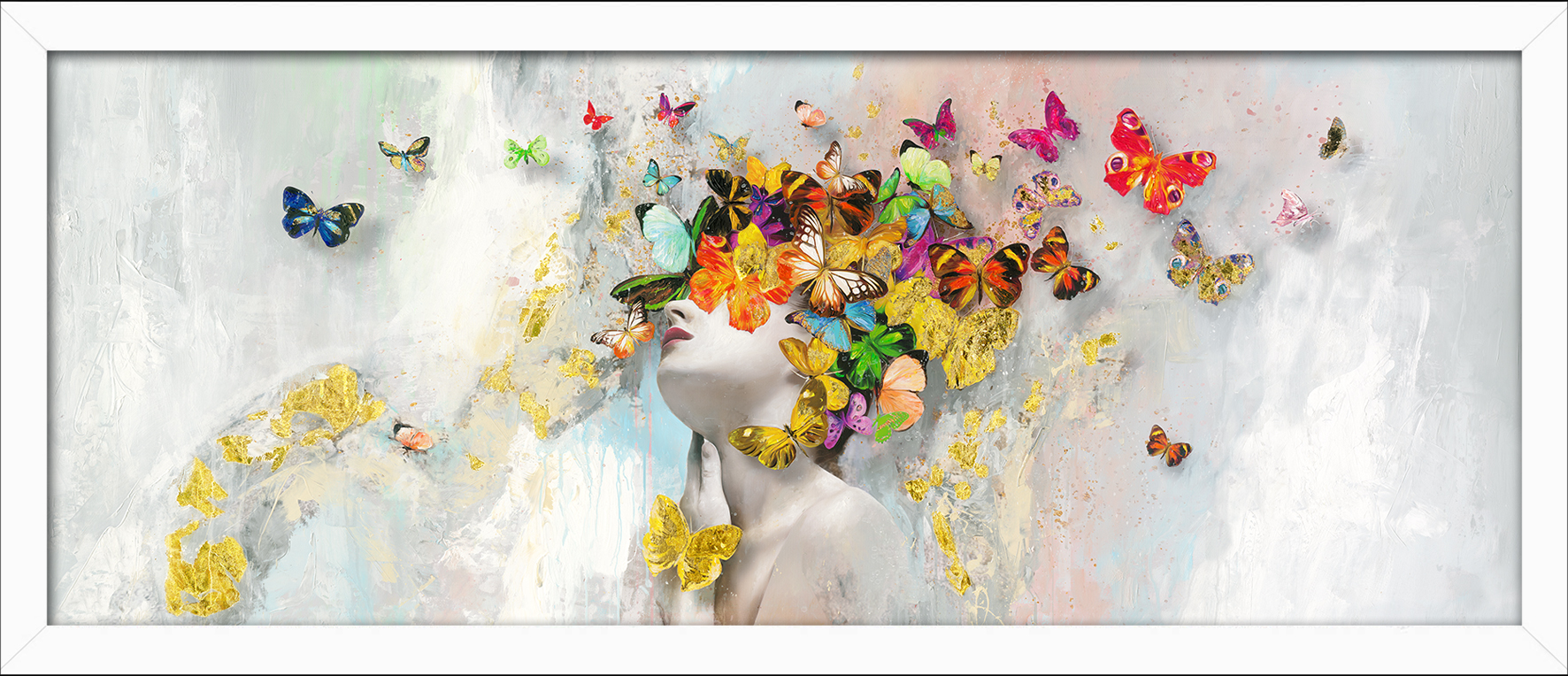 Framed-Art, Butterflies In The Face