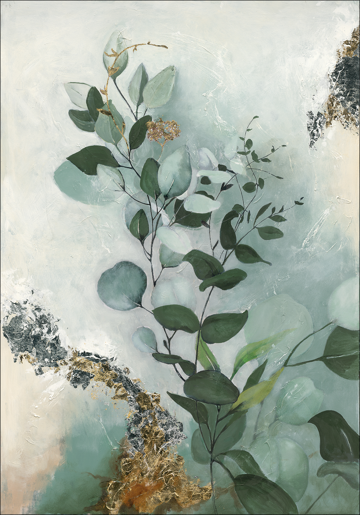 Handpainting, Painted Eucalyptus II