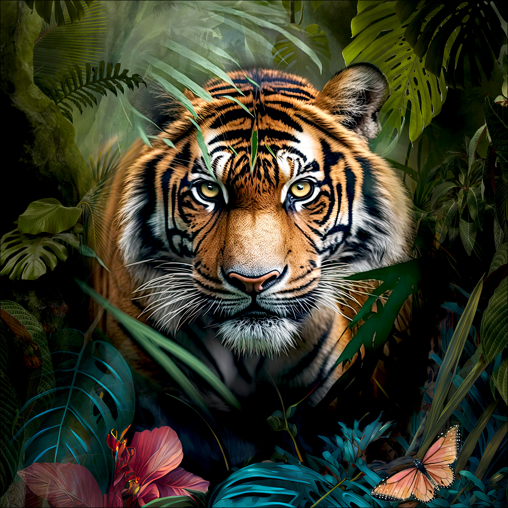 Glas-Art, Tiger In The Jungle