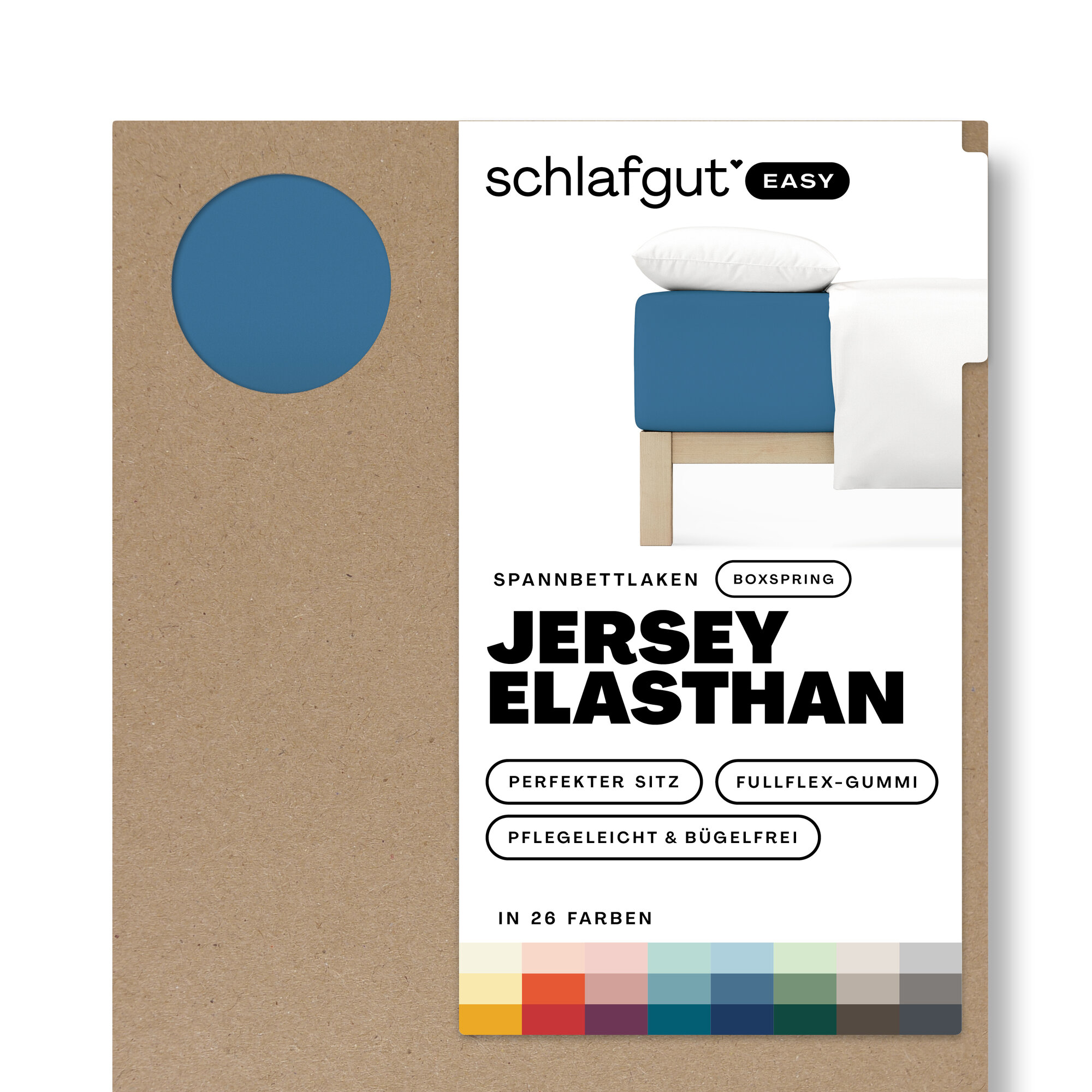 EASY Jersey Elasthan Boxspring Spannbettlaken