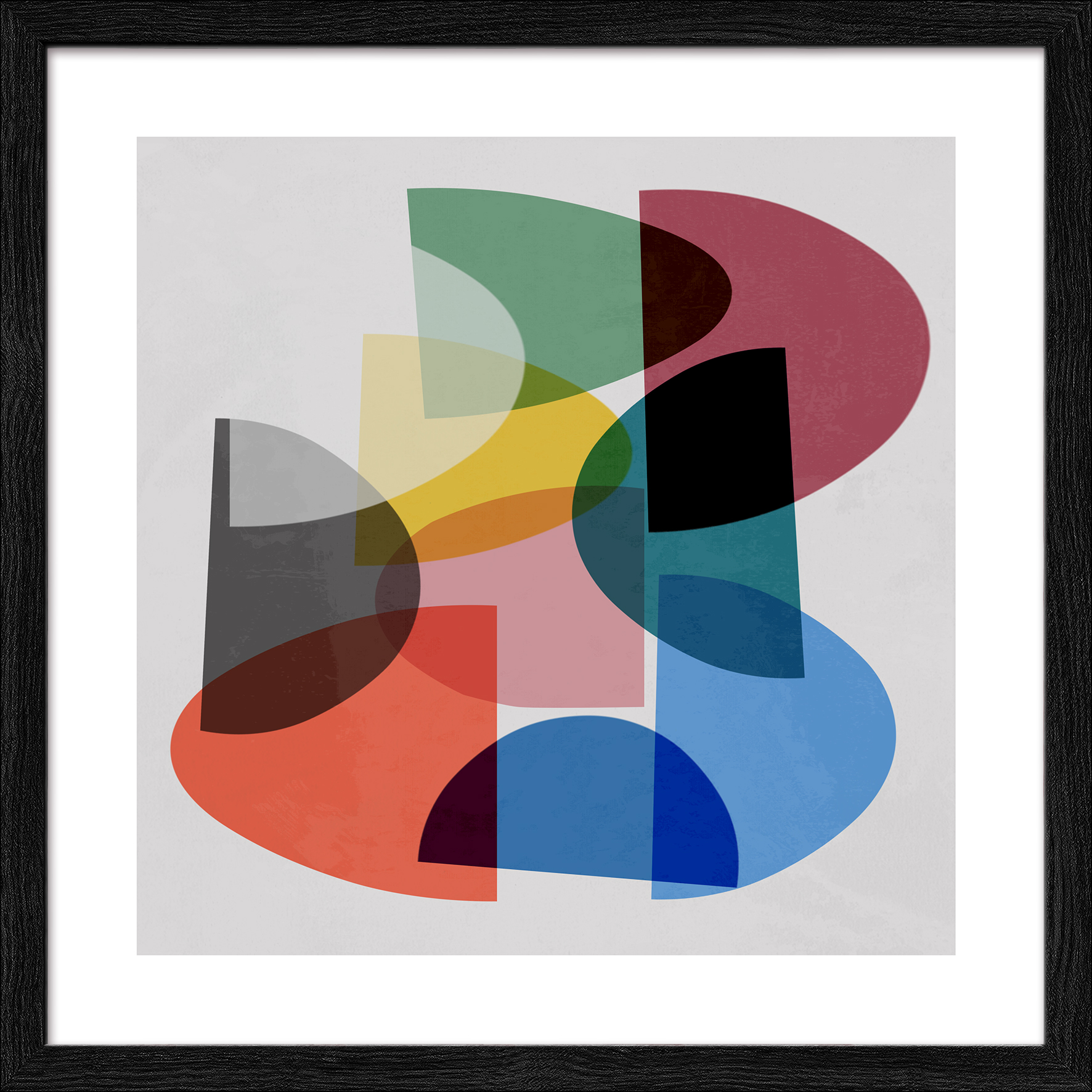 Framed-Art, Colored Surfaces I