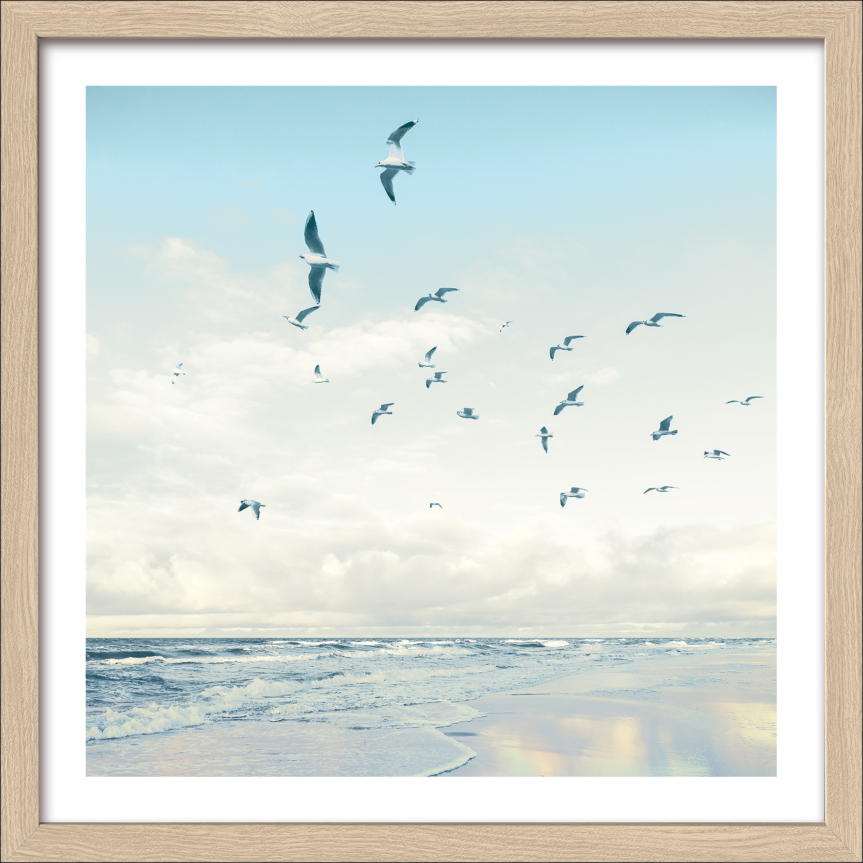 Framed-Art, Seagulls On The Beach