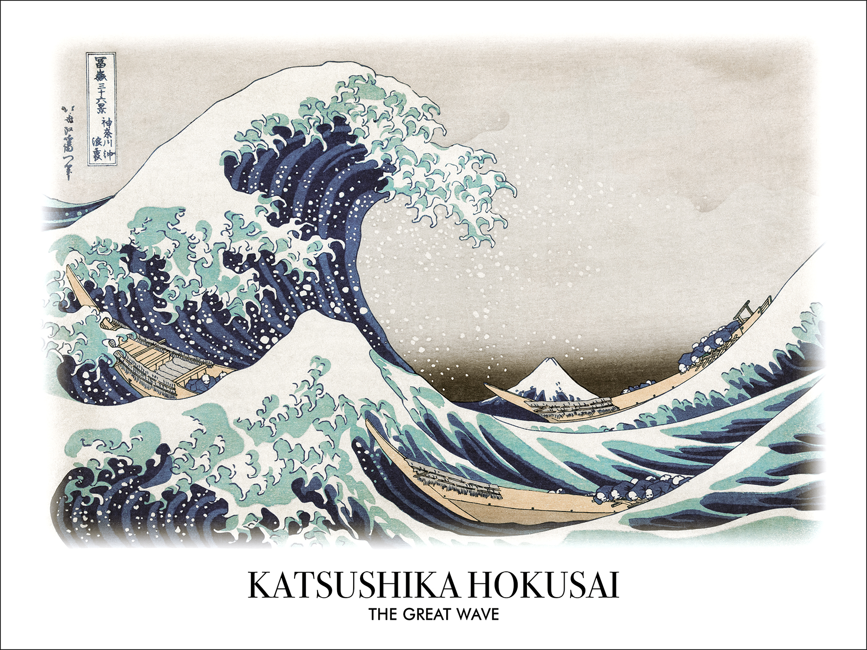 Canvas-Art, Hokusai The Great Wave