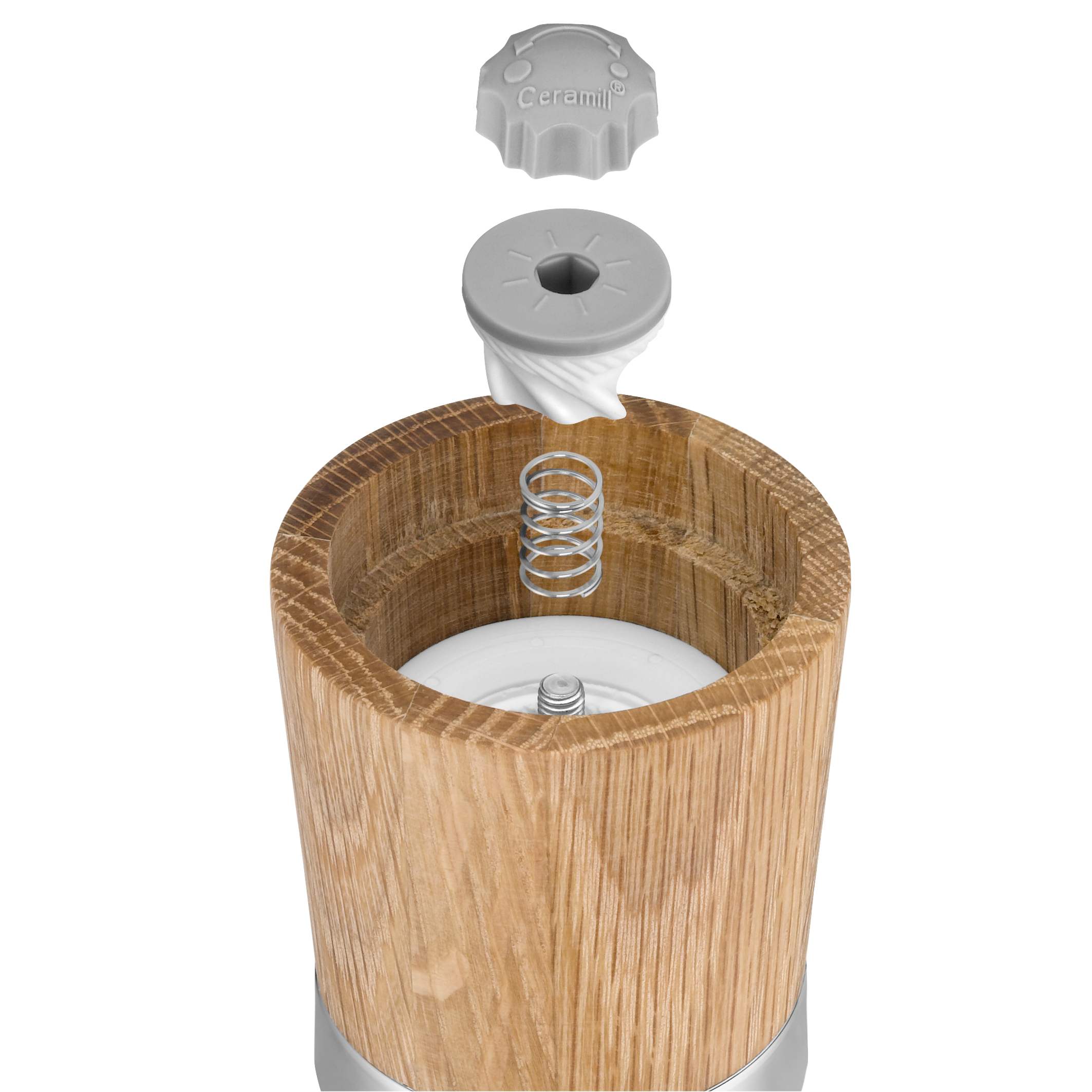 Gewürzmühle 2-tlg., Ceramill Nature