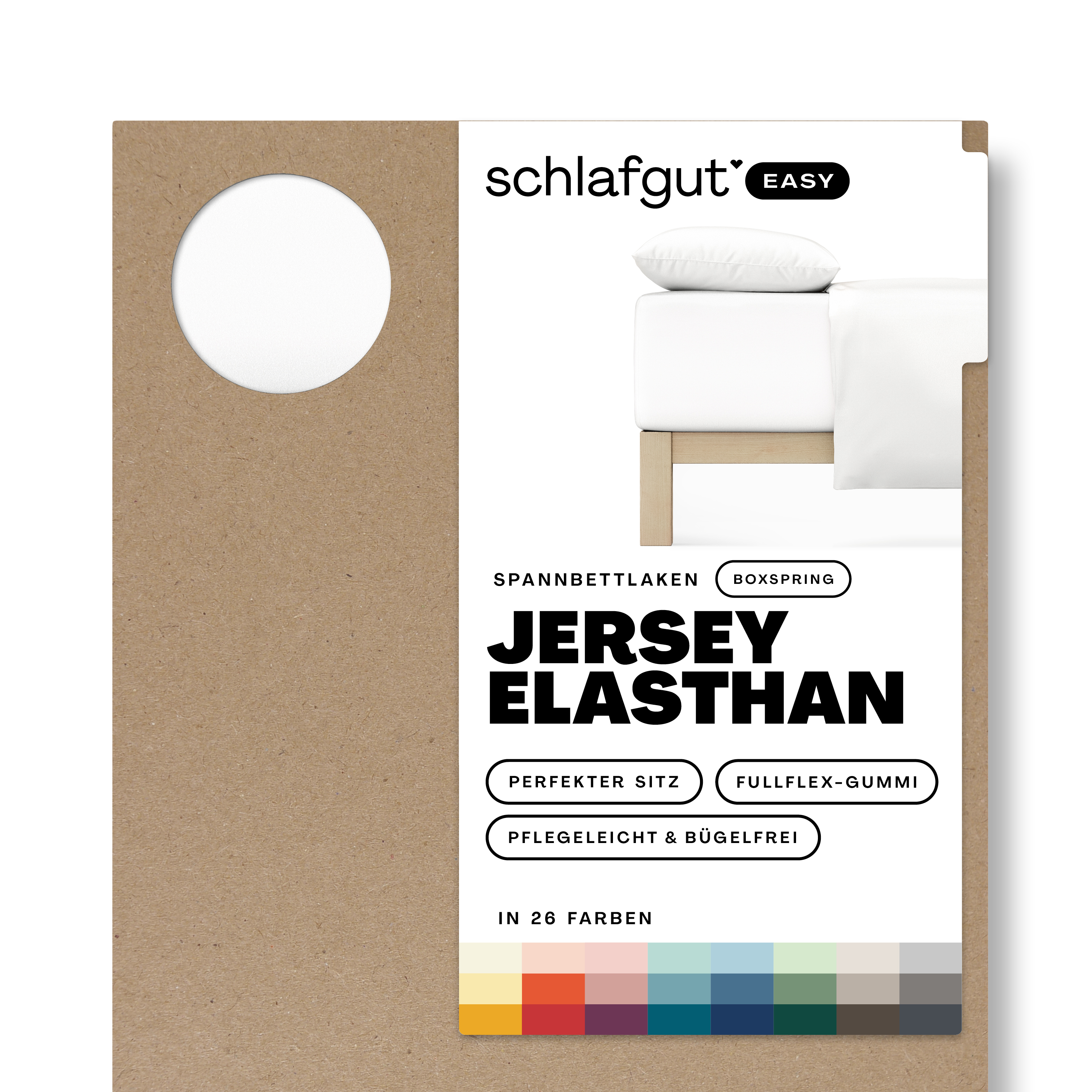 EASY Jersey Elasthan Boxspring Spannbettlaken