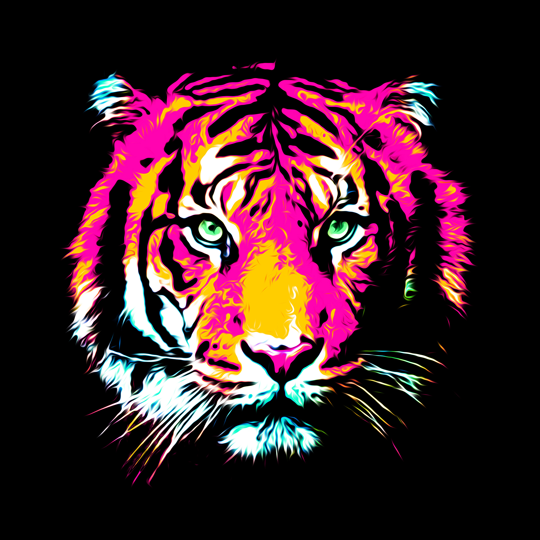 Glas-Art, Colored Tiger