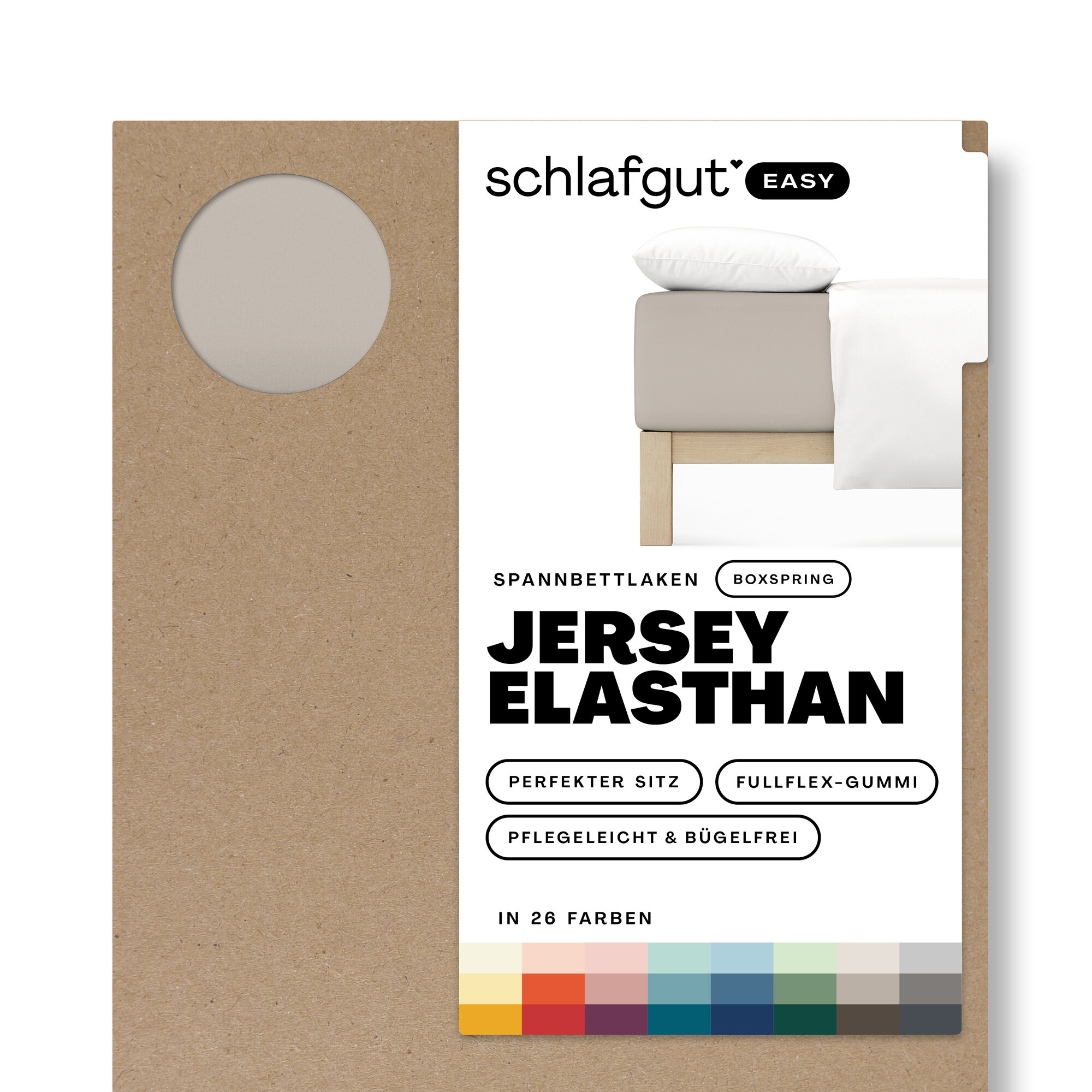 EASY Jersey Elasthan Boxspring Spannbettlaken