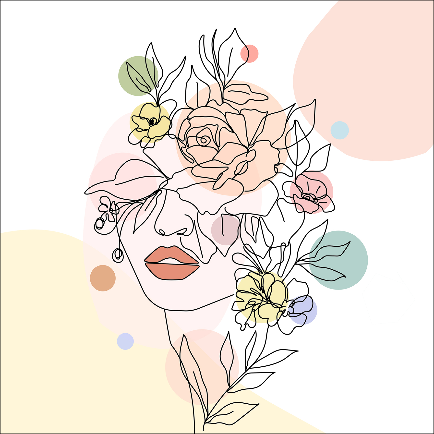 Glas-Art, Line art flowers II