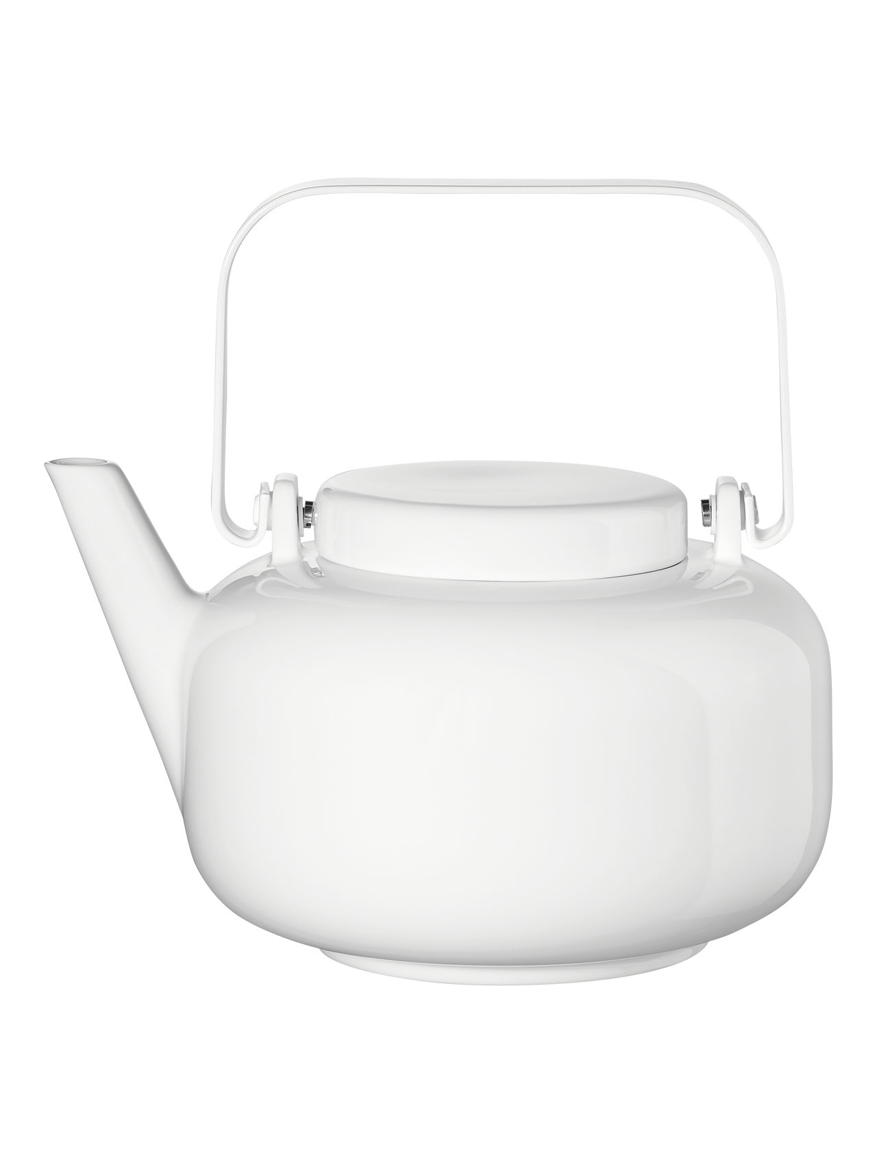Teekanne, Porzellan, weiß glänzend