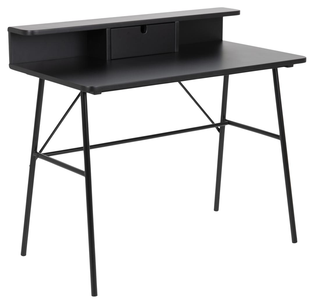 Schreibtisch, MDF schwarz PU lackiert