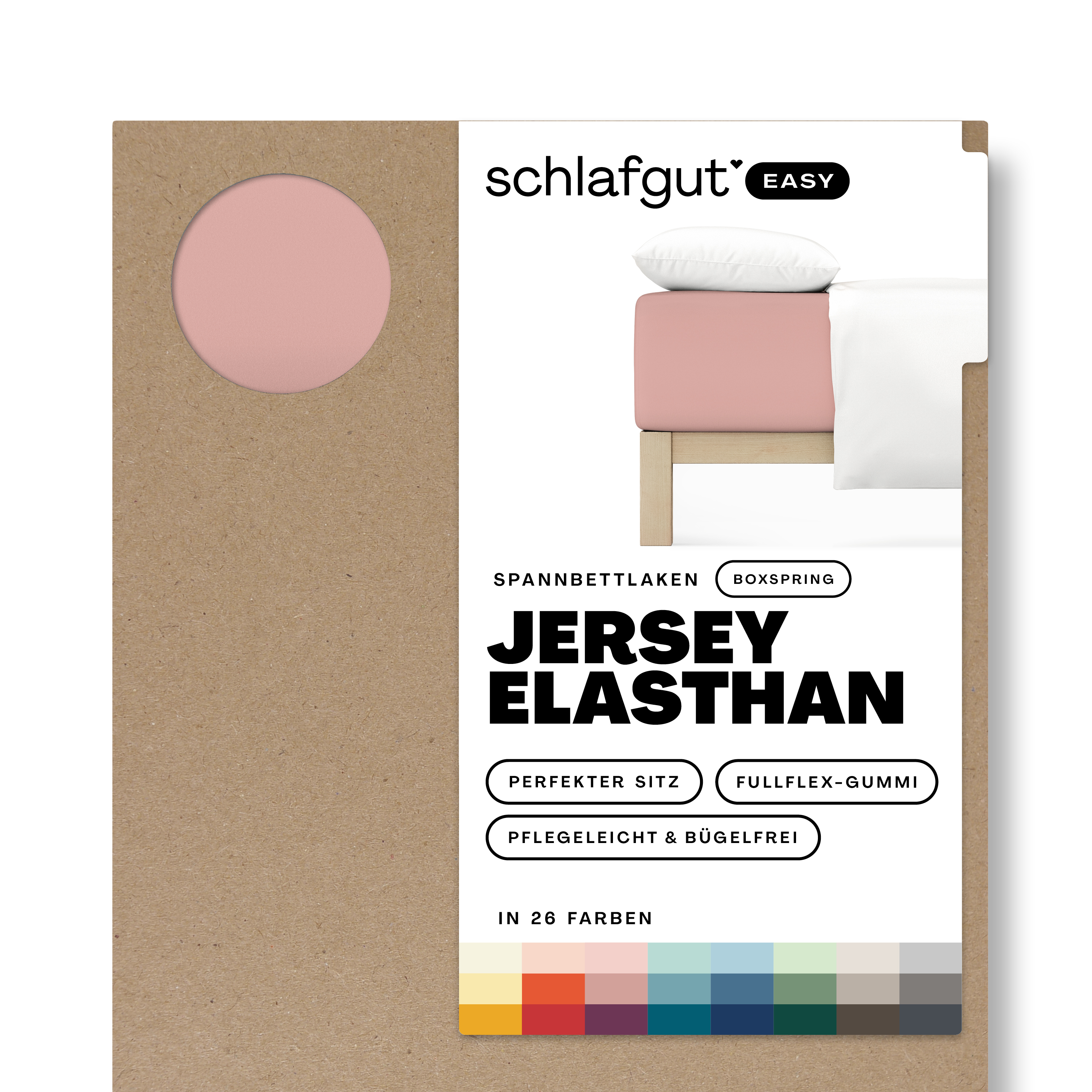 EASY Jersey Elasthan Boxspring Spannbettlaken